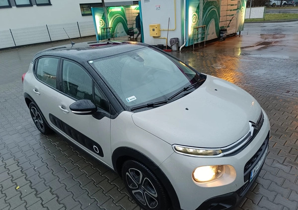 Citroen C3 cena 48000 przebieg: 97000, rok produkcji 2019 z Chełm małe 742